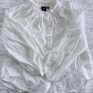 GAP Crinkled Gauze Shirt